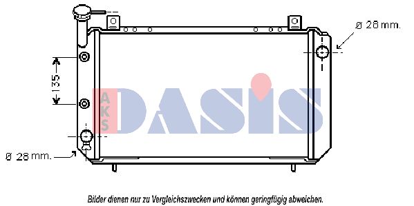 AKS DASIS radiatorius, variklio aušinimas 071340N